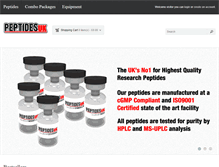 Tablet Screenshot of peptidesuk.com